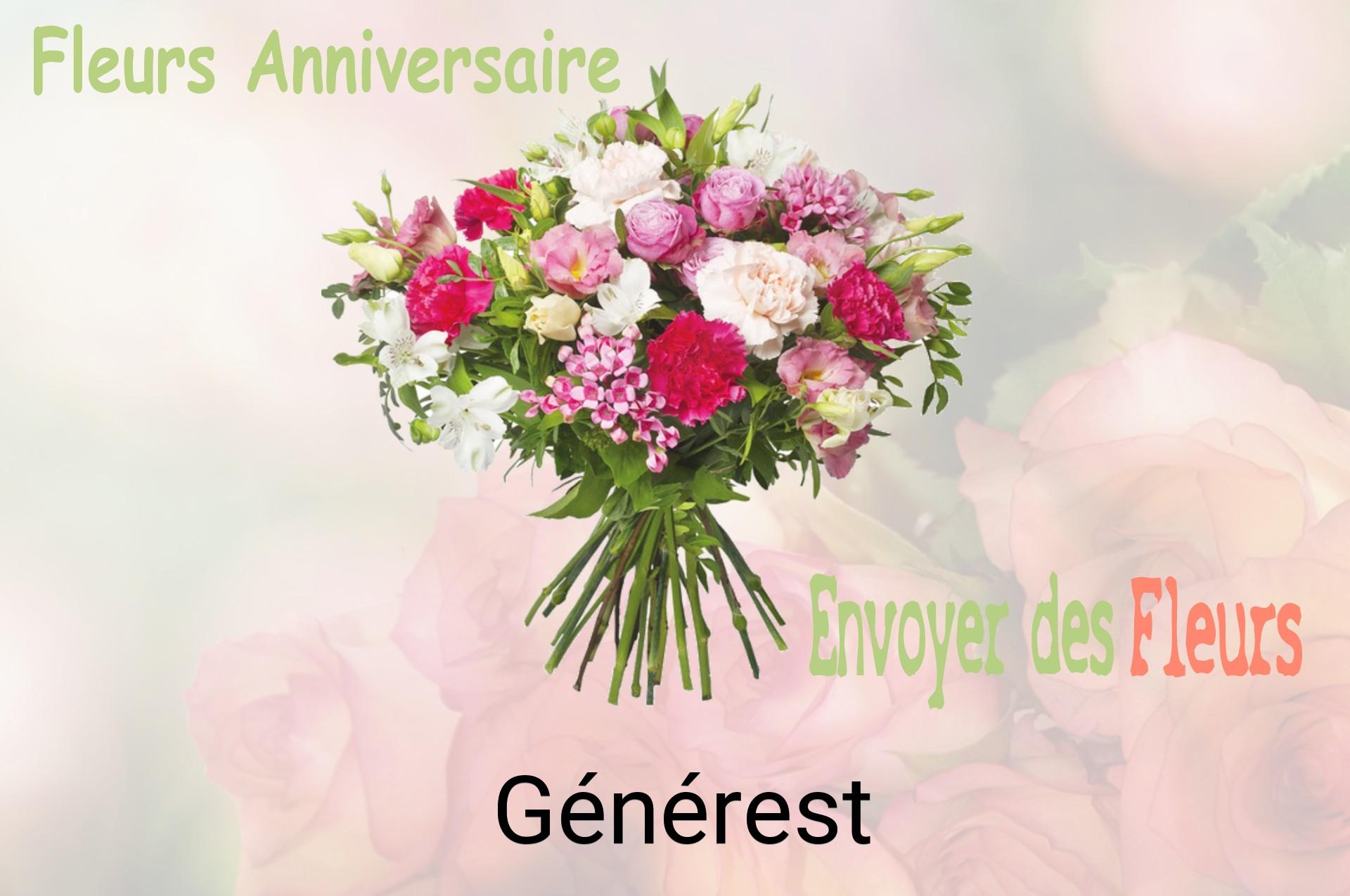 Bouquet de fleurs d’anniversaire livré à Générest