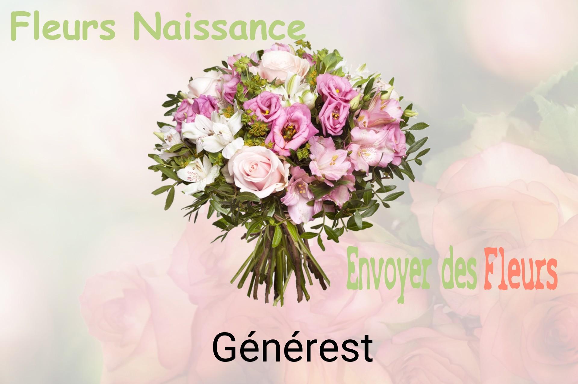 Bouquet de fleurs de naissance livré à Générest